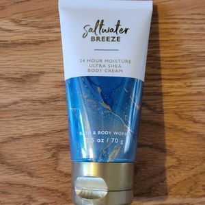 BBW Saltwater Breeze body cream 2.5 oz